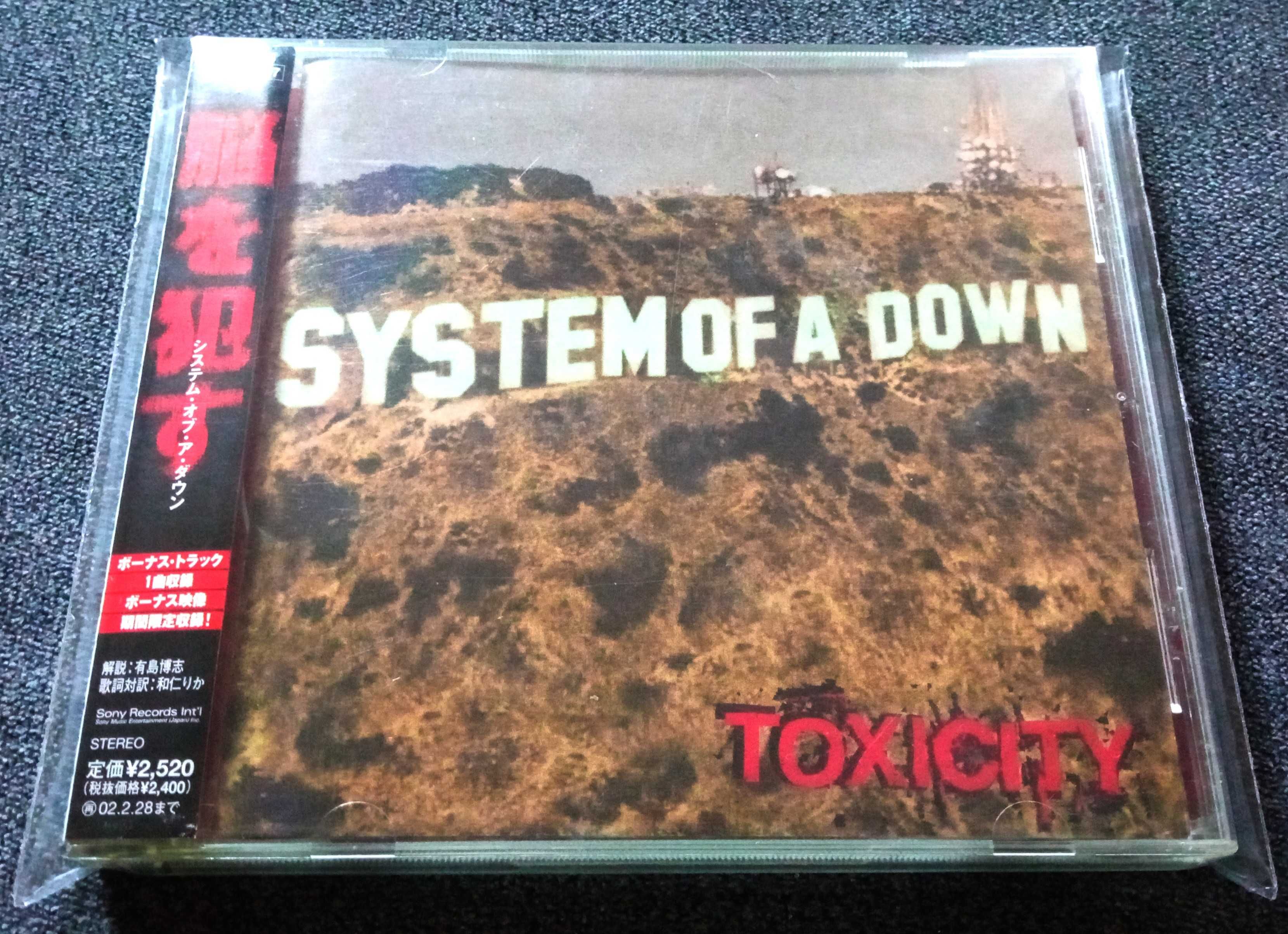 System Of A Down Toxicity CD Japan Obi