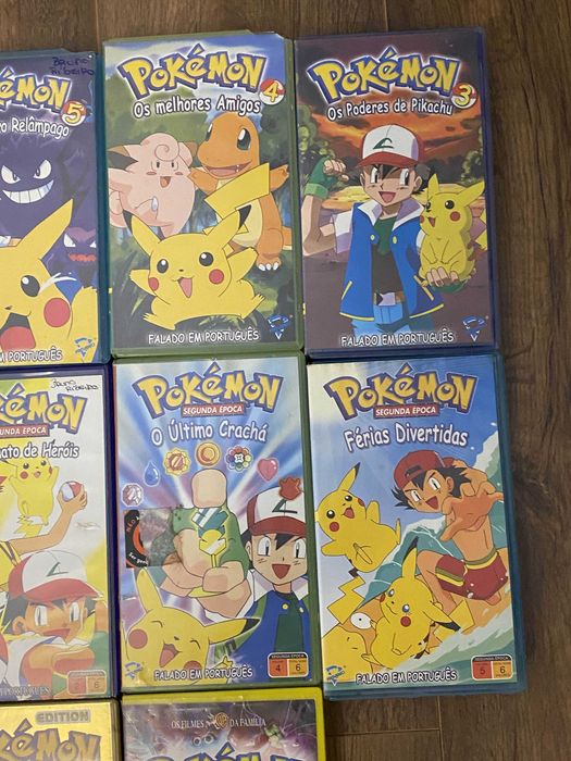 Lote 11 VHS Pokémon PT-PT