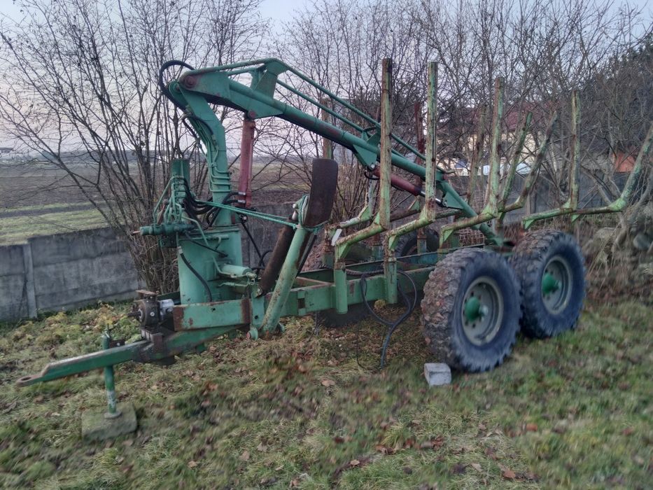 Przyczepa leśna  zrywkowa HDS 8ton ładowności, nie Palms Farma