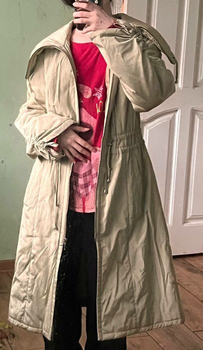 плащ-куртка бірюзового кольору