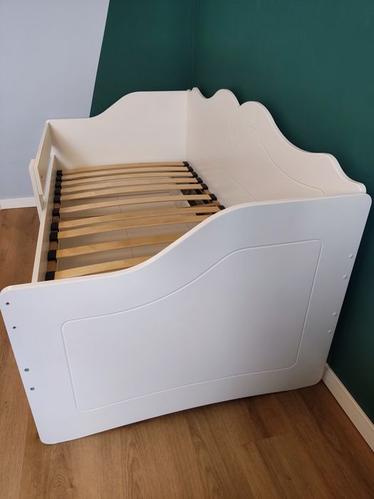 Łóżko dziecięce 160x80 z szufladą i barierką – stan bardzo dobry