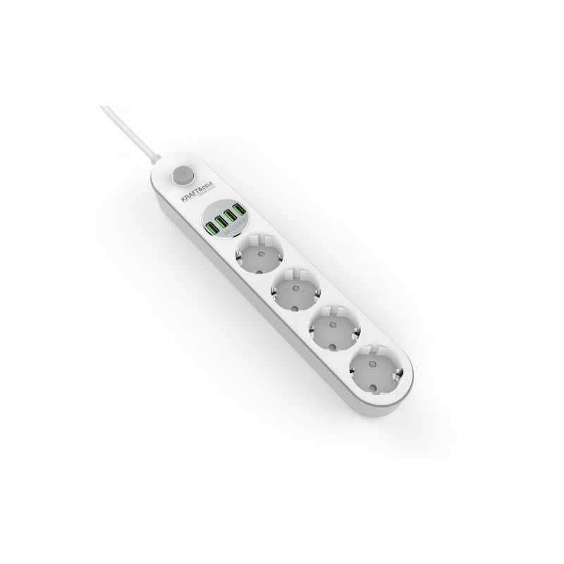 Przedłużacz z USB 2m 4 gniazda + 4x USBKD4030