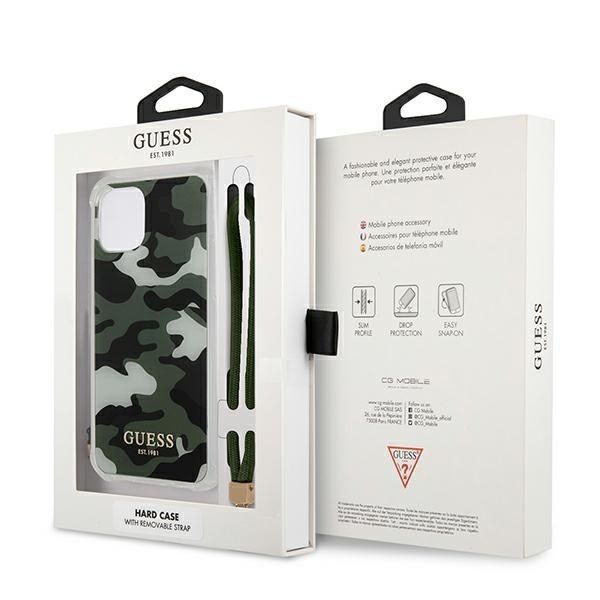 Etui Guess Camouflage iPhone 12/12 Pro Zielony/Khaki