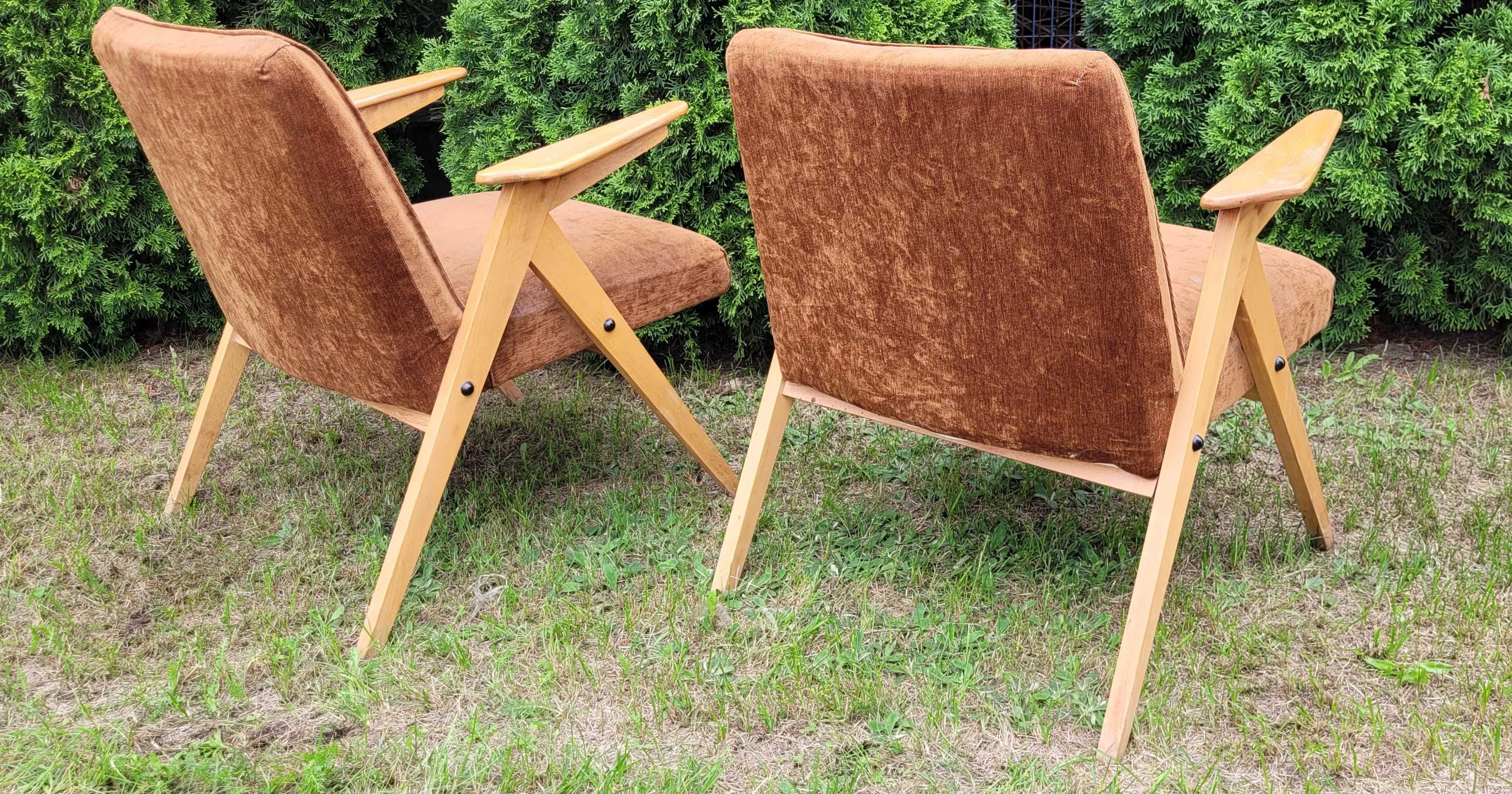 2 fotele Chierowski Bunny PRL .