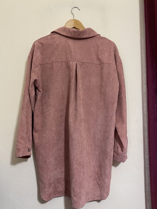 Vestido Camiseiro Rosa Bombazine
