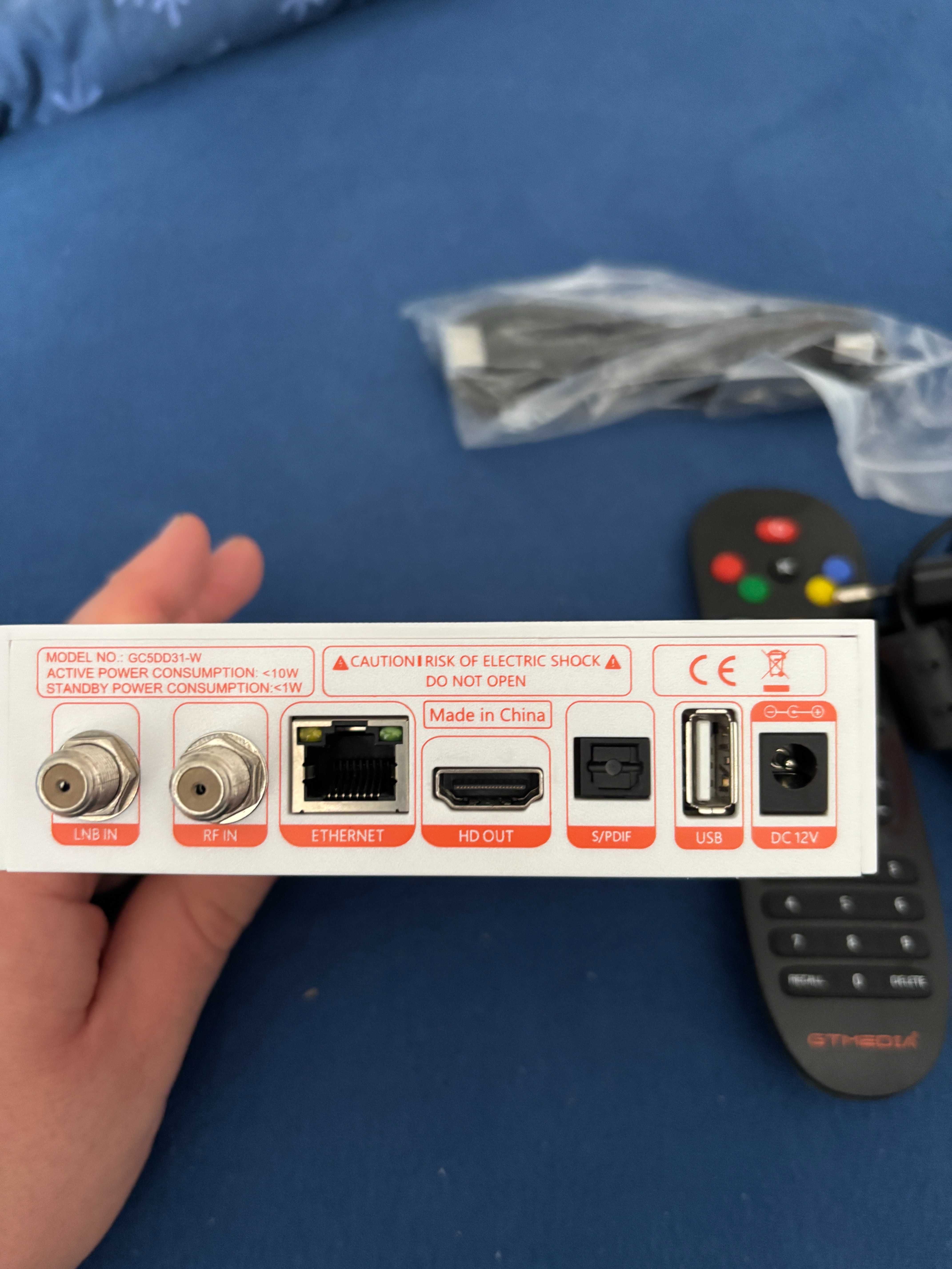 Dekoder GTMedia GTC 4K Android TV Freesat Cccam DVB-T2 DVB-S2 DVB-C