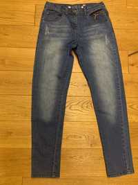 Smyk spodnie dżinsy 158 obszerne szerokie