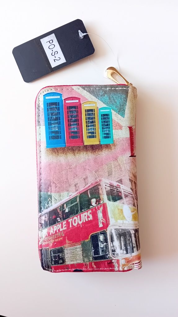 Nowy! Multikolorowy portfel Big Ben London