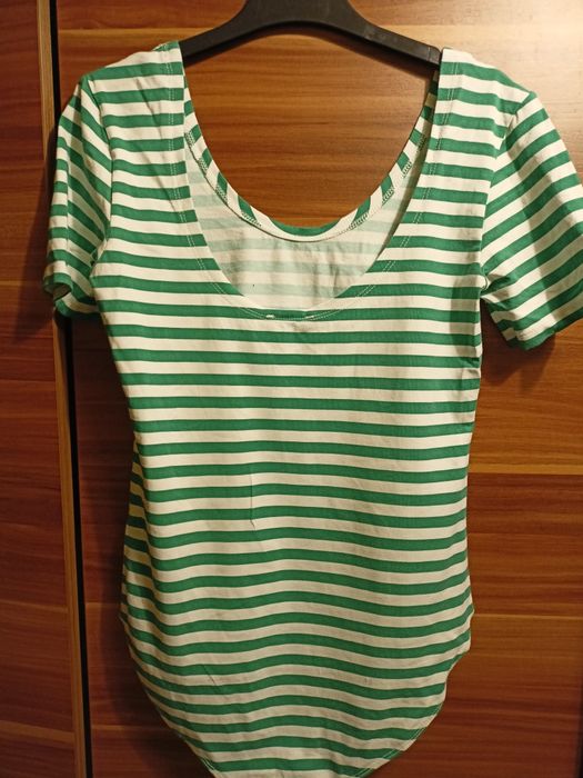 Bluzka body damskie w pasy paski 38 M