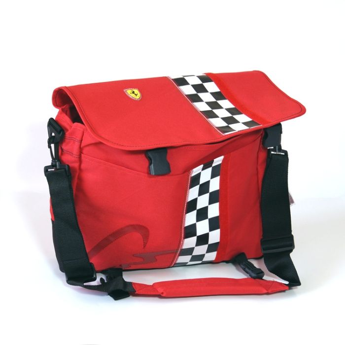 Школьная сумка красная на плечо FERRARI KIDS