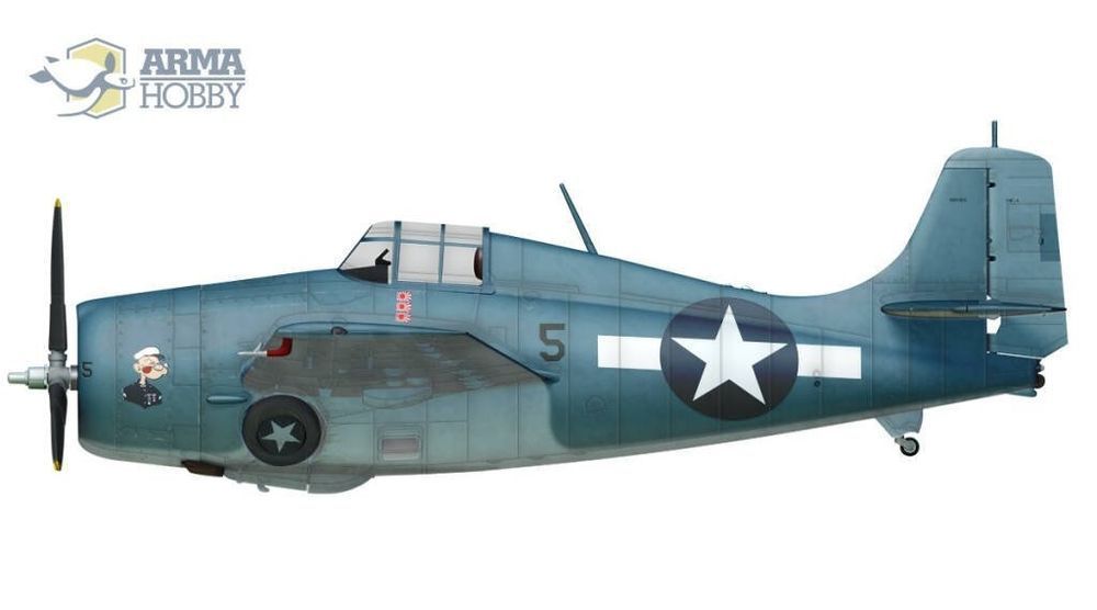 Arma Hobby 70048 F4F-4 Wildcat Model Kit 1/72 model do sklejania