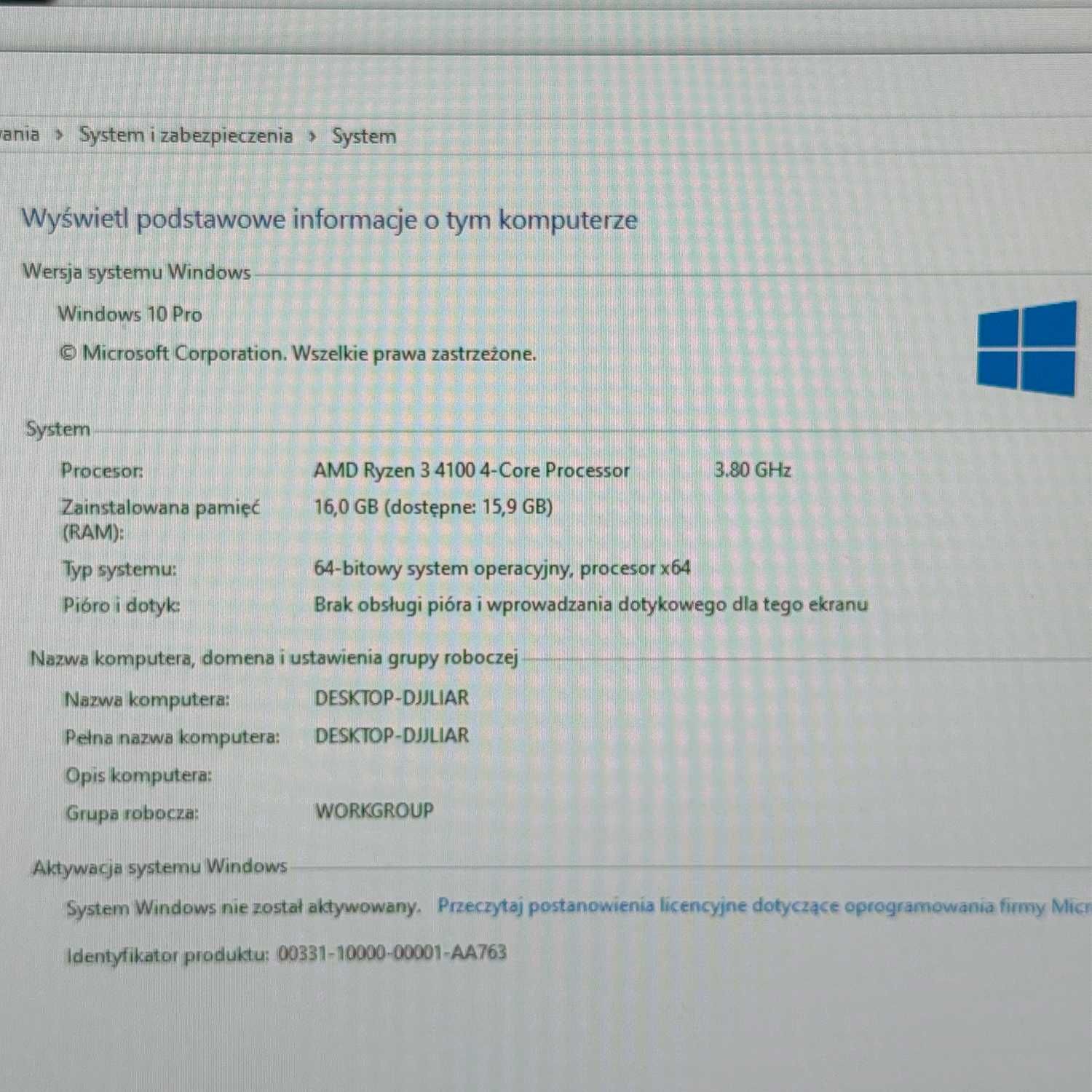 Komputer AMD Ryzen 3 4100 | 16 GB RAM DDR4 | GTX 660