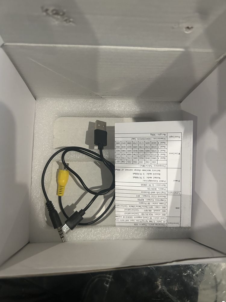 Óculos FPV analógicos com duas antenas