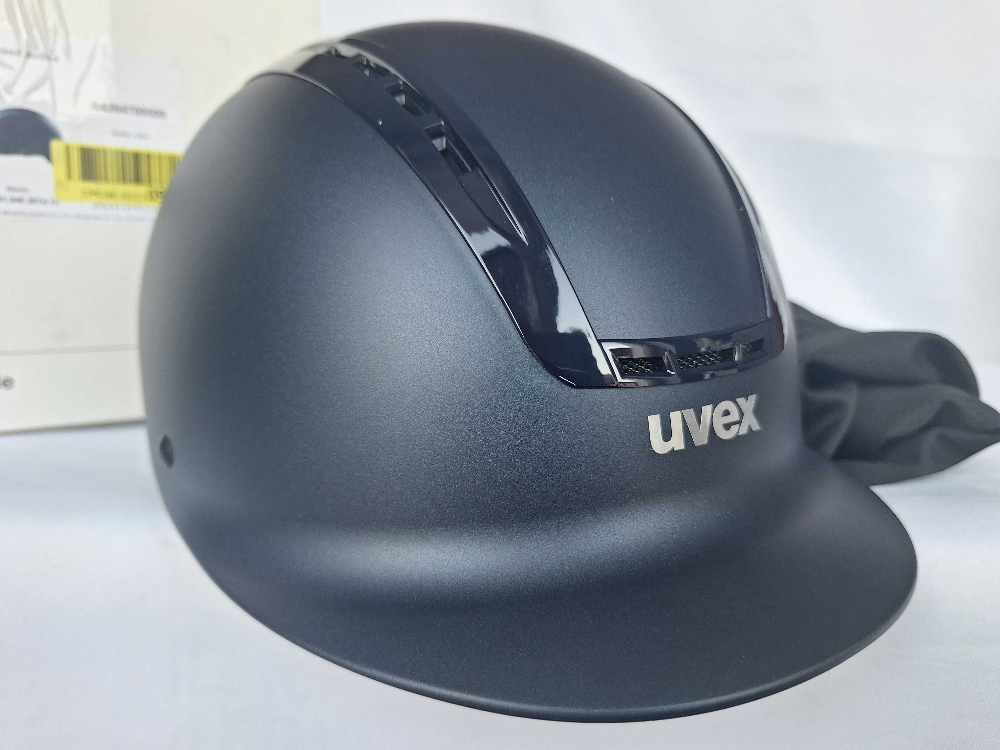 Kask jeździecki toczek Uvex Suxxeed Active Navy Mat M/L 57-59cm