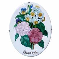 Bouquet de Fleur, Gerold-Tettau Bavaria, plakieta ozdobna porcelanowa