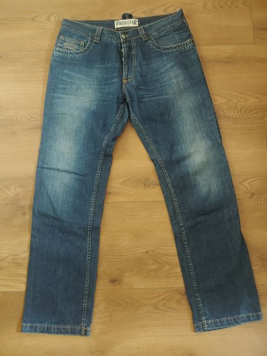 Spodnie jeansowe męskie motocyklowe