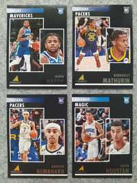 4 karty NBA Rookie 2022-23 Pinnacle Hardy Mathurin Nembhard Houstan