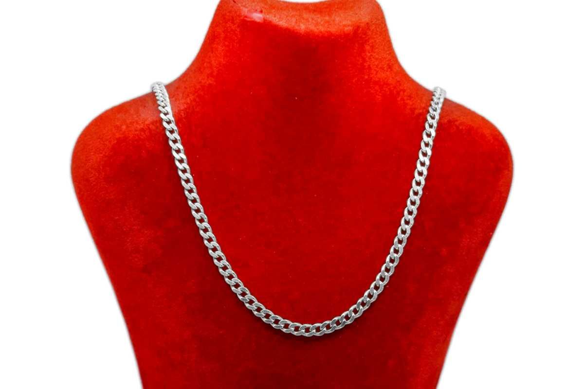 Srebrny łańcuszek pancerka 925p | 19,8g | dł. 53