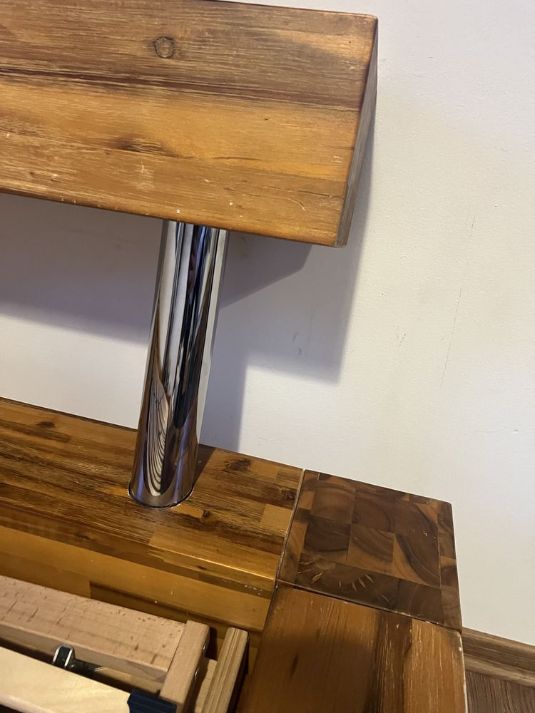 Drewniana rama drewniane łóżko nie ikea lekkie