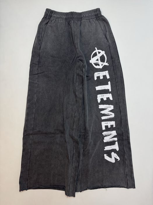 Спортивні штани Vetements Anarchy Washed black S baggy pants