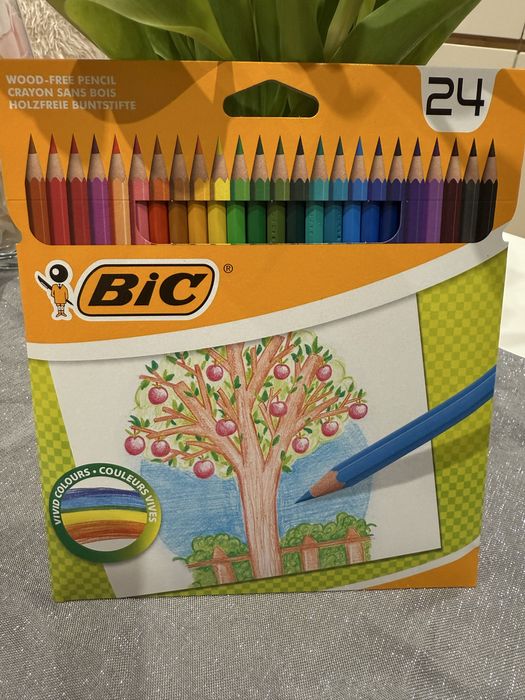 Bic Kredki bezdrzewne 24 żywych kolorów