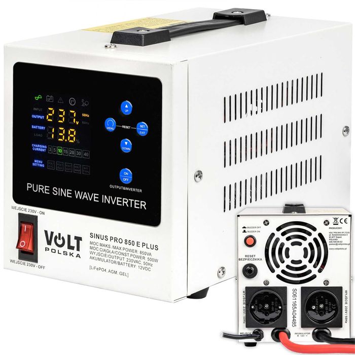 ДБЖ/UPS Volt Polska SINUS PRO 850E PLUS 12V 500/850W (3SPM08012M)