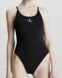 Calvin Klein strój kąpielowy jednoczęściowy czarny roz. M 38