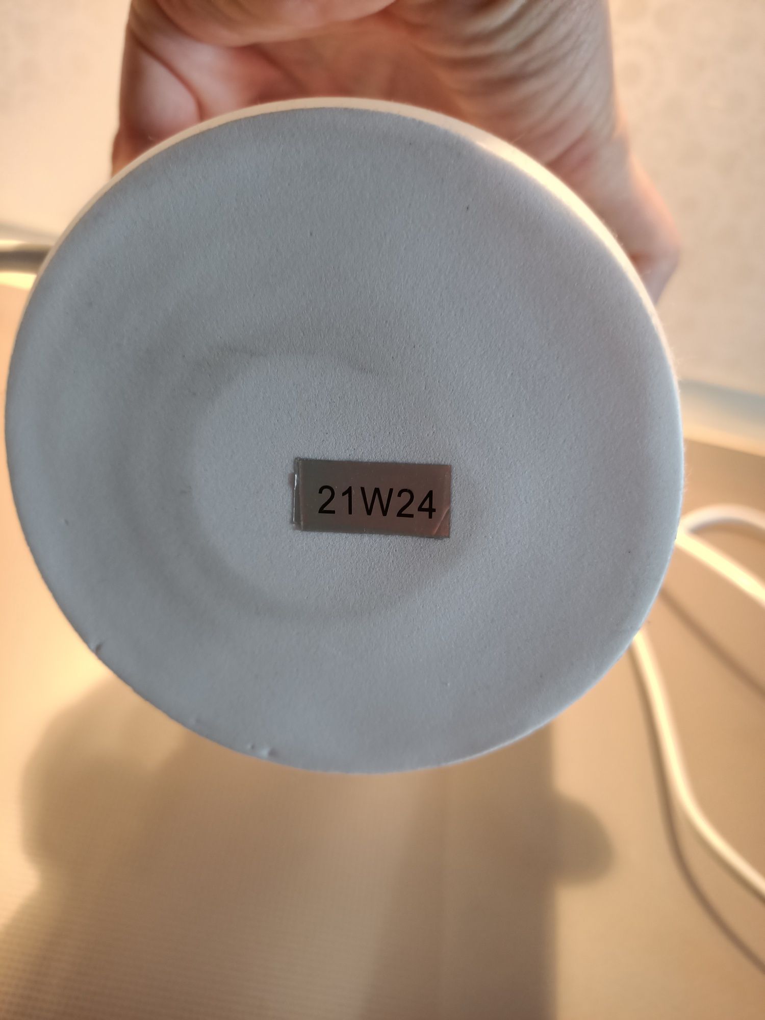 Lampa stołowa szklana