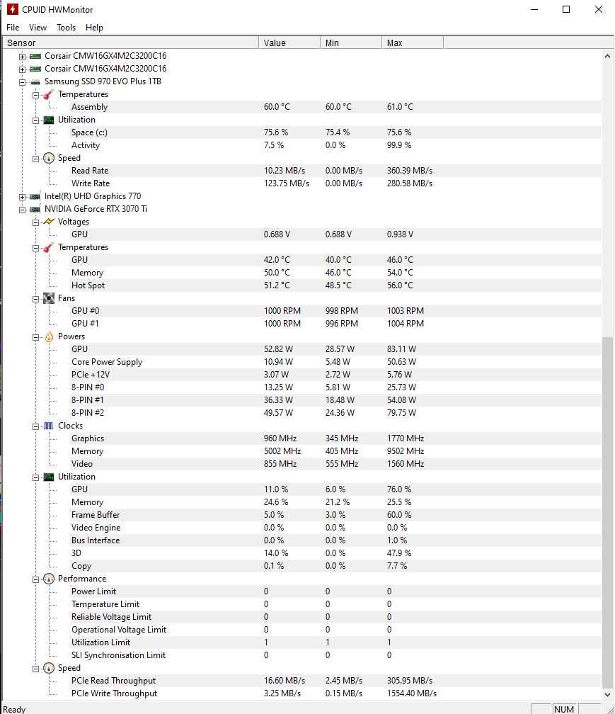 Gamingowy Komputer: i5-12600K, RTX 3070Ti, 16GB RAM, 1Tb NVMe,mini-itx