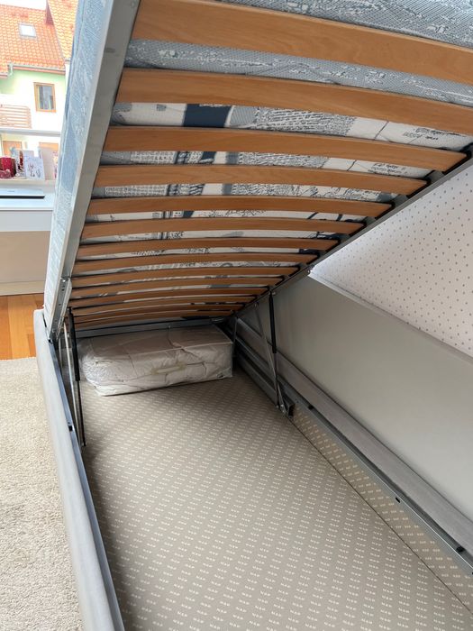 Łóżko tapicerowane NAP z materacem 90x200