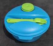 Miska Tupperware z pokrywką i sztućcami box pojemnik 1,5L markowa