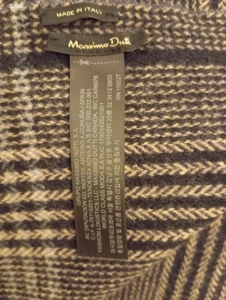 Cachecol Massimo Dutti 100% lã