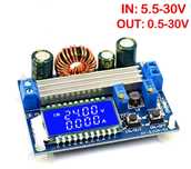 Модуль Dc-Dc 30v_5A Lcd / 1.25-32в_5А електроніка