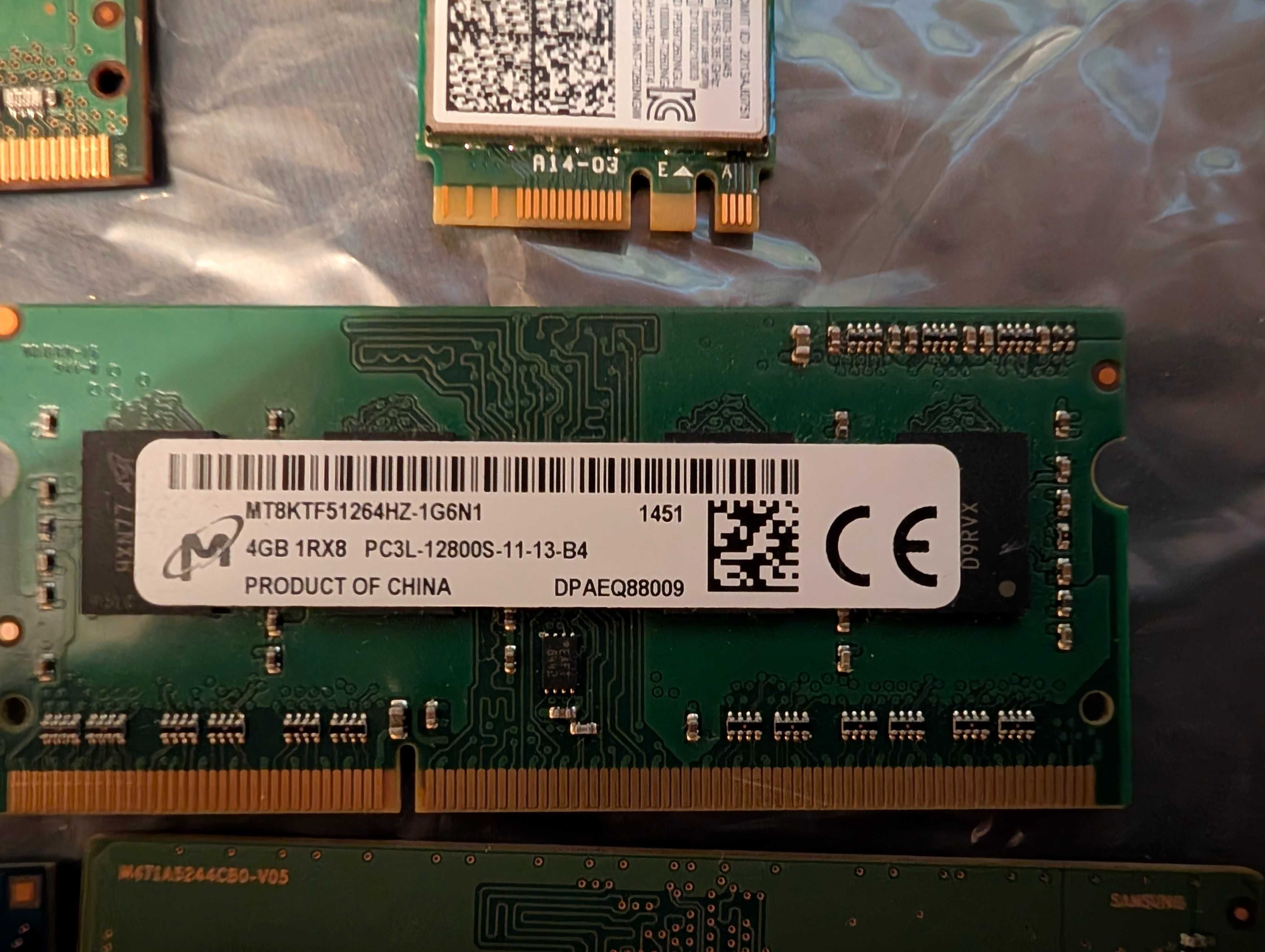 Pamięci RAM do laptopów + Intel AC7260