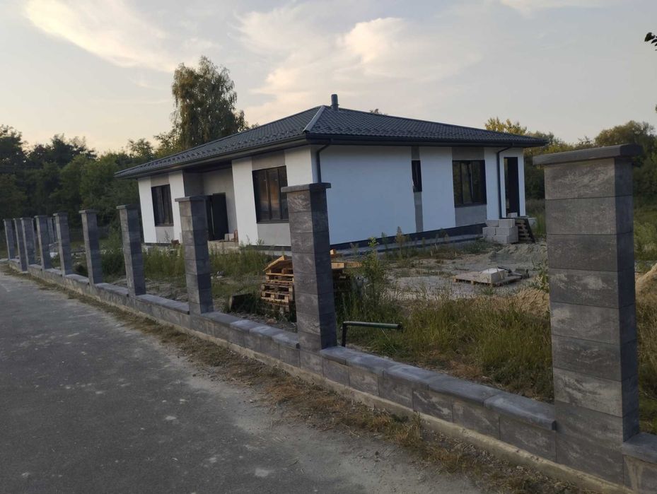Блоки и крышки на забор, на паркан, на колонны, на столбы 400мм, 500мм