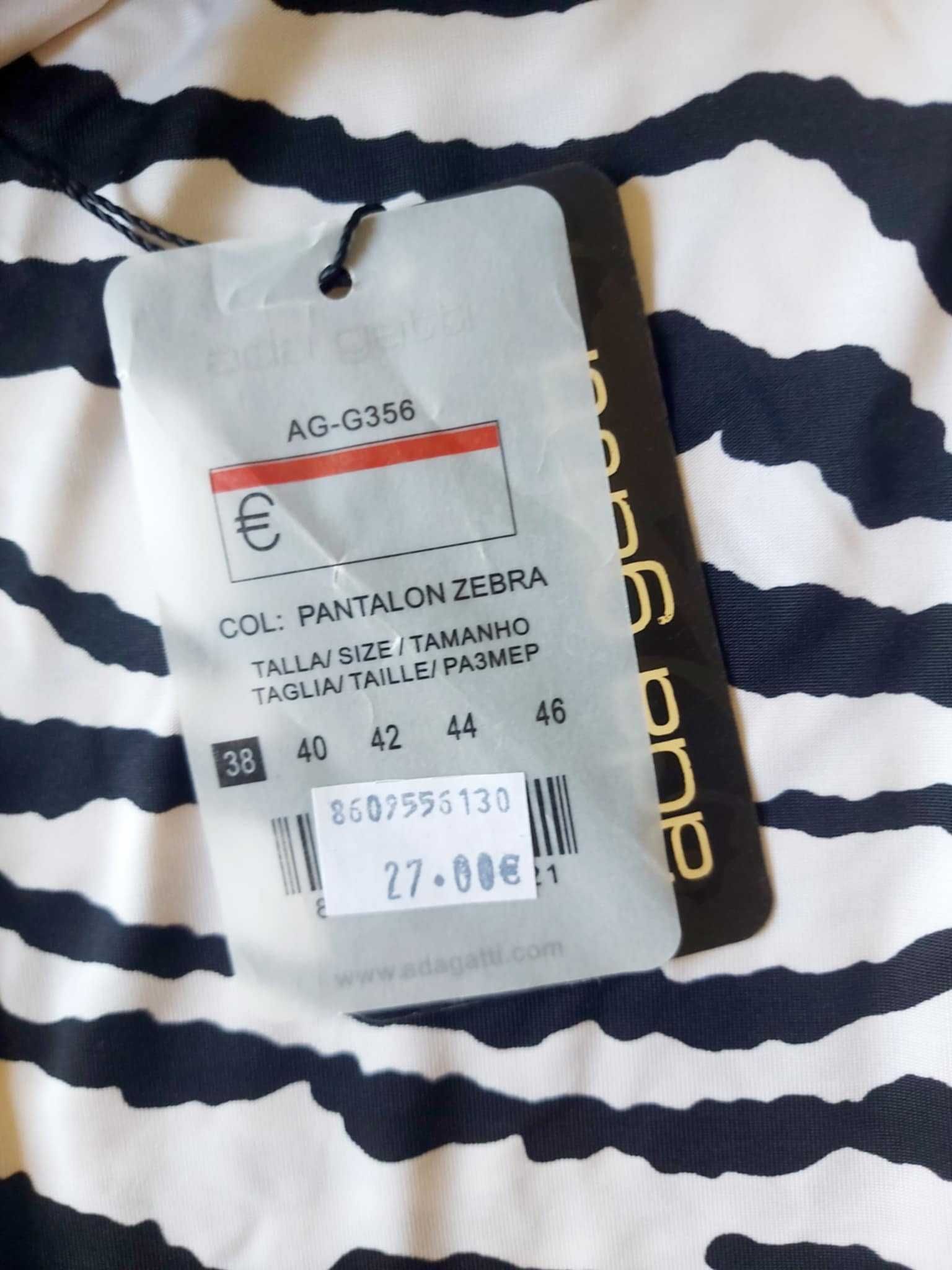 Calças leggins zebra M