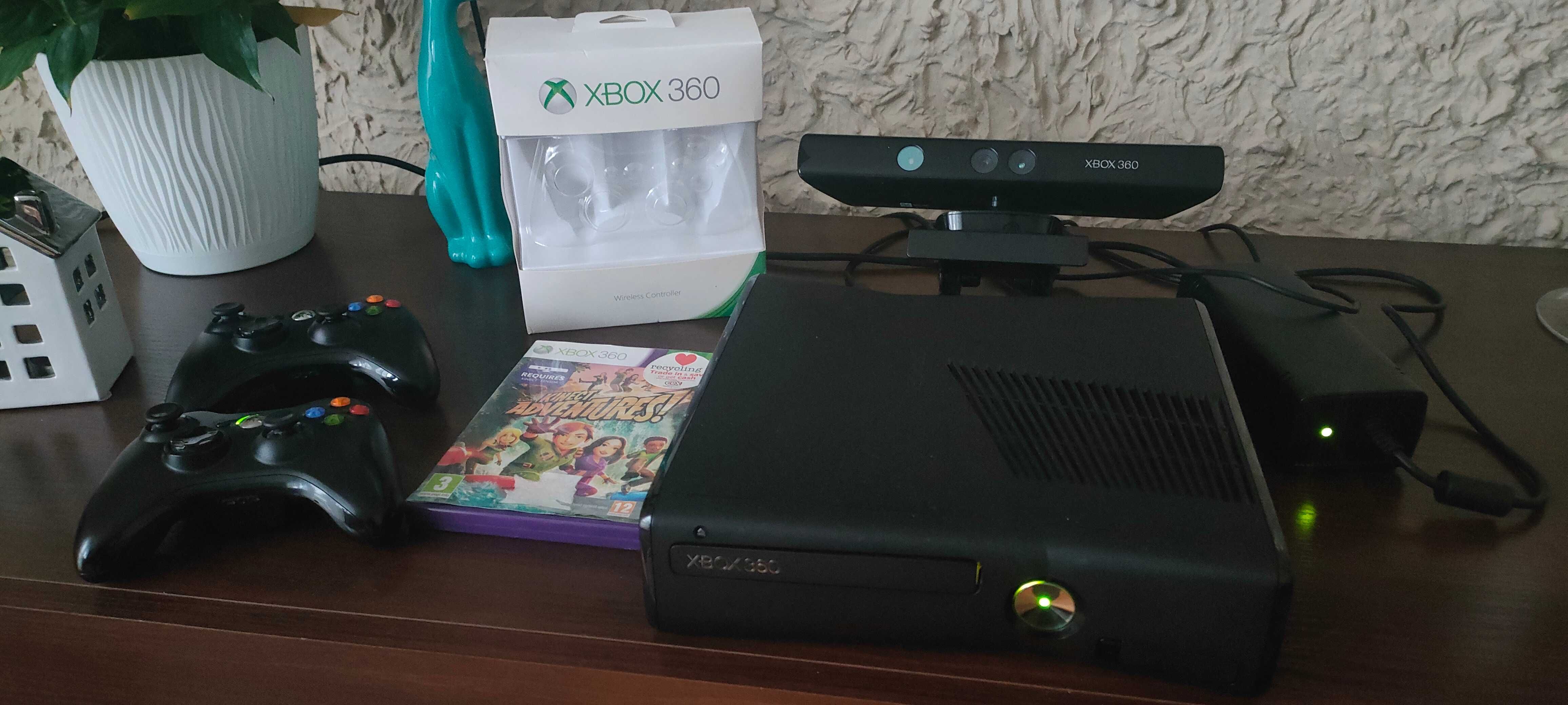 Xbox 360 R G H + KINECT + 2 pady