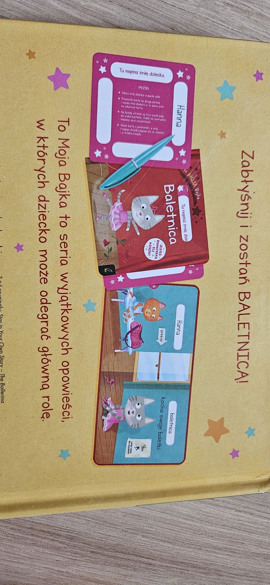 To Moja Bajka Baletnica książka z okienkiem na imię