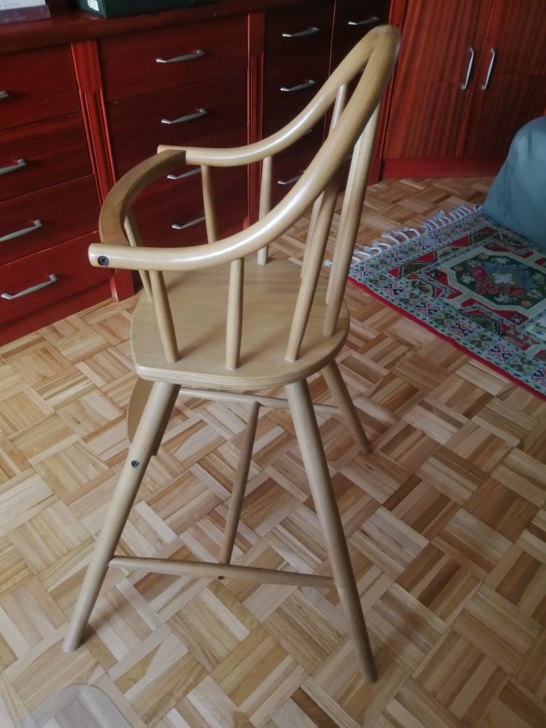 Cadeira de refeições em madeira para Bebé do IKEA