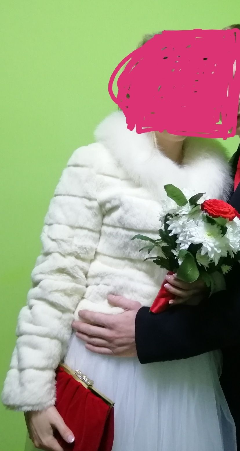 Весільна шубка. Свадьба. Весільна шубка. Шубка. Полушкбок з кролика