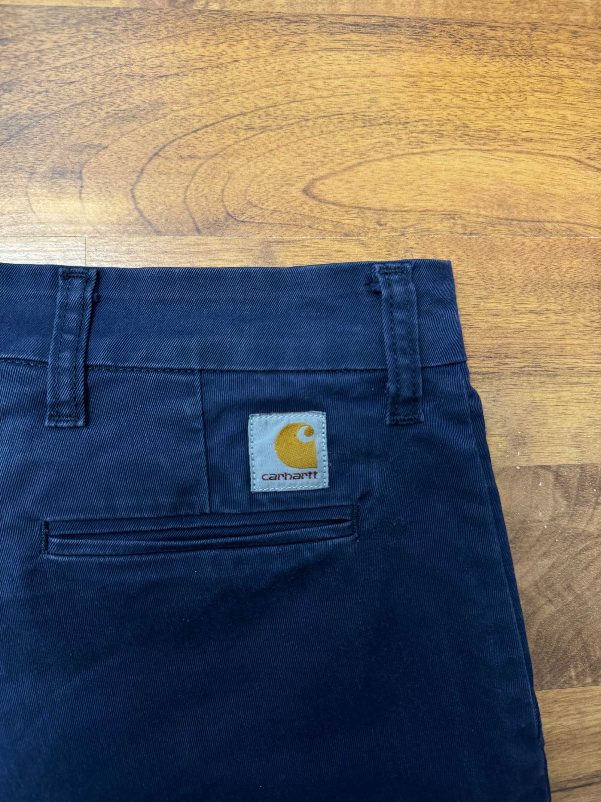 Spodnie materiałowe chinosy bawełniane chinos Carhartt W30 L34 S M