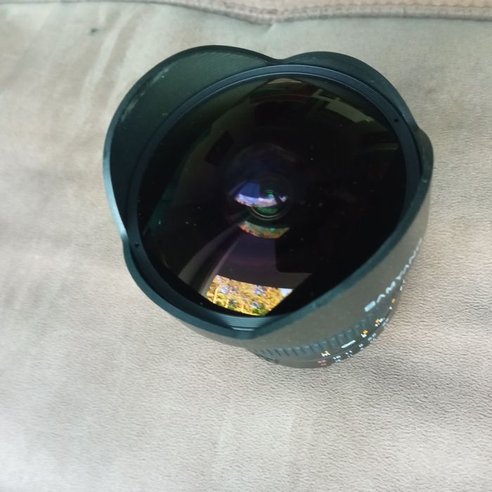 Obiektyw Samyang Nikon F 8mm f/3.5 fish eye bardzo dobry stan