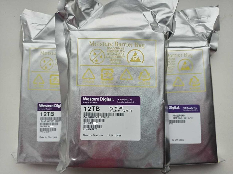 WD Purple Pro 12TB Нові Жорсткі диски з РОЗШИРЕНОЮ ГАРАНТІЄЮ до3.30