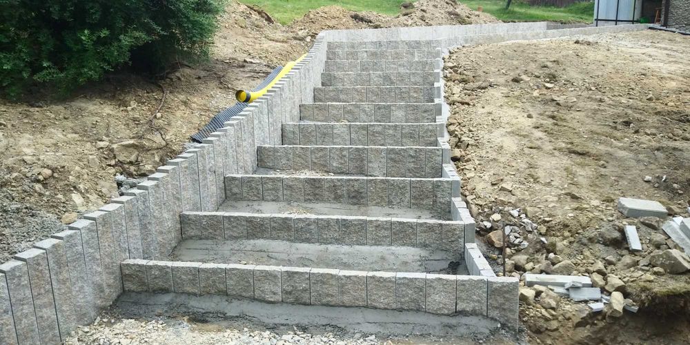 Cegła do budowy grilla palisada obrzeże łupane łupana palisady 38x15x6