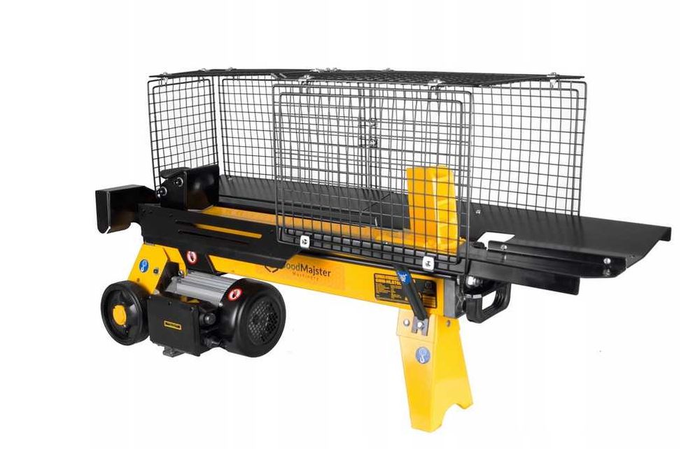 Łuparka do drewna hydrauliczna indukcyjna 10 ton rębak na stojaku