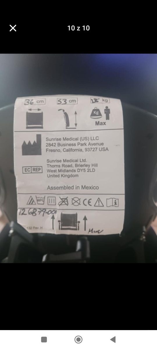 Wózek inwalidzki  dziecięcy Argon 2. z siedziskiem JAY EASY VISCO i sp