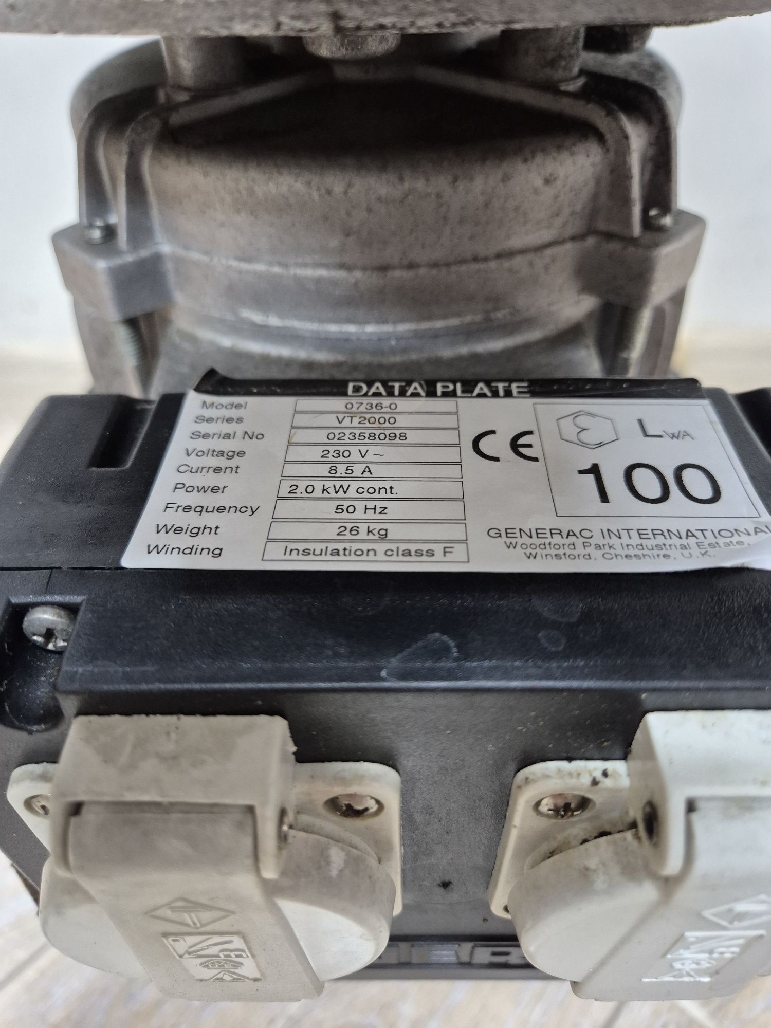 Генератор 2kWt 4тактний generac vt2000 бензиновий