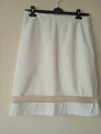biała spódnica z podszewką Reserved