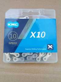 Цепь KMC X10 Silver/black