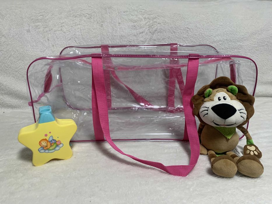 Прозрачная сумка в роддом, органайзер XL 60*25*30 очень большая